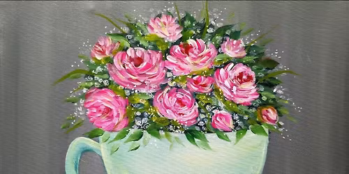 Bonita Springs Paint and Wine \u2013 Mother\u2019s Day Cup of Flowers