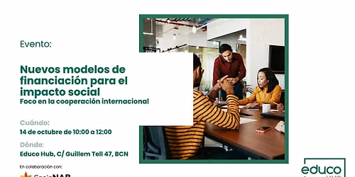 Nuevos modelos de financiaci\u00f3n para el impacto social.