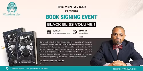 Black Bliss Vol. 1: A Book Signing with Ronald Preston Clark