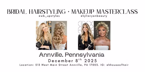 Bridal Hair and Makeup Class with @wb_upstyles + @kylieryanbeauty