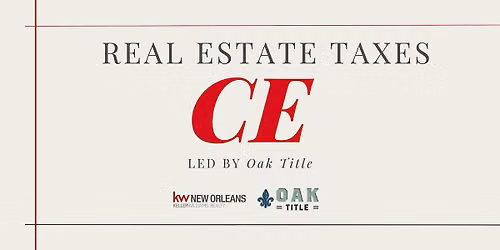 Real Estate Taxes CE (2hrs)