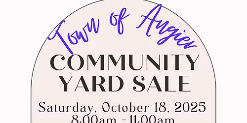Town of Angier Community Yard Sale