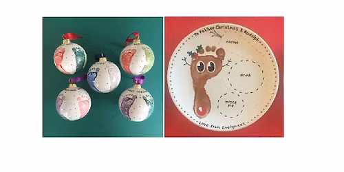 Christmas decoration baby footprint session, BS3 - 30 October