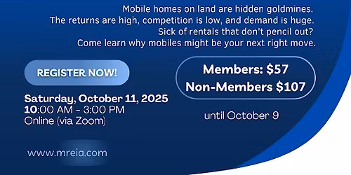 Online Masterclass: Intro to Investing in Mobile Homes with Adrian Smude