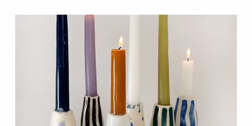 Handbuilding: Candlestick holders