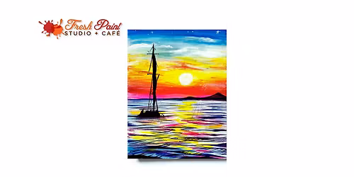 Paint Night \u2013 Set Sail at Sunset Acrylic Painting Workshop in Toronto