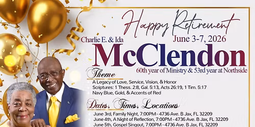 Happy Retirement Charlie E. & Ida McClendon!