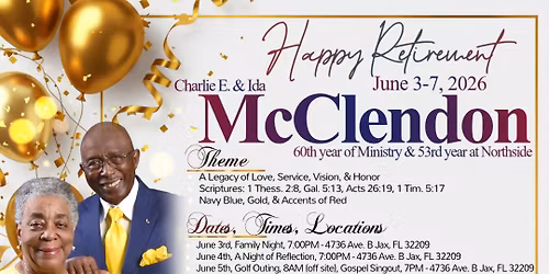 Happy Retirement Charlie E. & Ida McClendon!