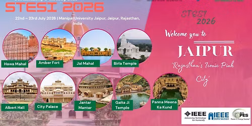 STESI 2026 - International Conference on Smart Technologies for Energy, Sustainability & Industry