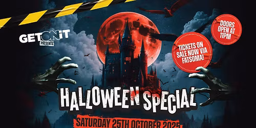 Get On It Halloween Special! Saturday 25th October At Moo Moo! 2025