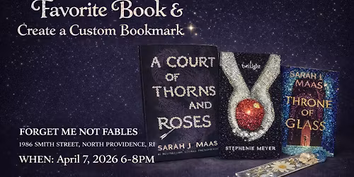 Forget Me Not Fables, Bedazzled Books and DIY Bookmarks