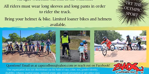 OPEN HOUSE at CAPE COD BMX