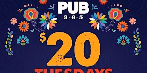 Tequila, Tacos and Taquitos Tuesday at Pub 365
