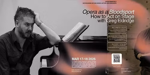 Distinguished Lecture Series 2025-26: Workshop 1 by Mr. Greg Eldridge