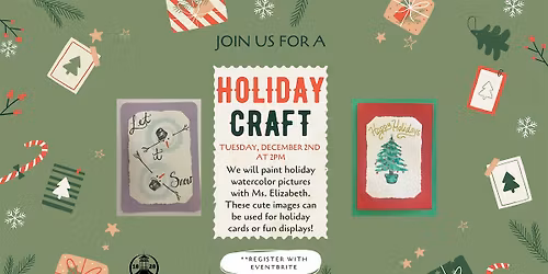 Adult Holiday Craft with Elizabeth