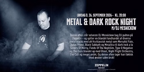 Metal & Dark Rock Night m\/DJ Mesnickow