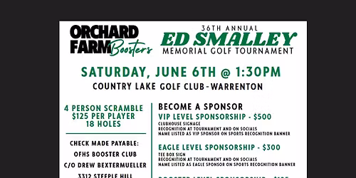 35th Annual \u2018Ed Smalley Memorial Golf Tournament\u2019
