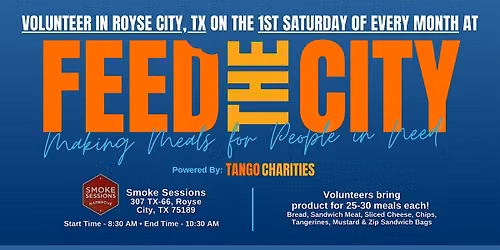 Feed The City Royse City: Making Meals for People In Need