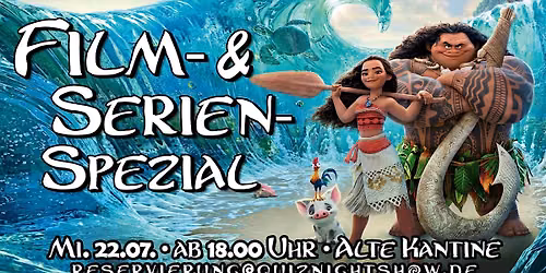 Quiz Night #579.1 - Film- und Serienspezial (Open Air im Biergarten)