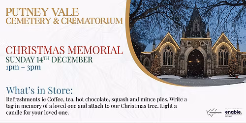 Christmas Memorial Service  at Putney Vale Cemetery and Crematorium