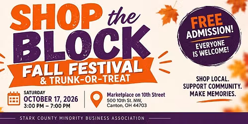 Shop the Block: Fall Festival & Trunk or Treat