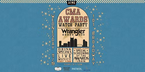 Free! Official Wrangler CMA Awards Viewing Party - Downtown Nashville