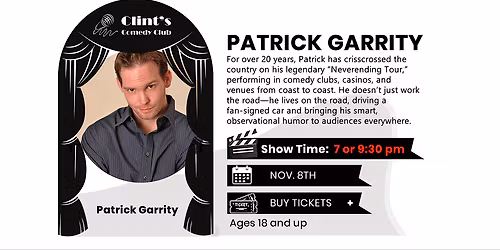 Comedian Patrick Garrity