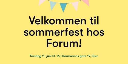 Forum for utvikling og milj\u00f8s sommerfest!