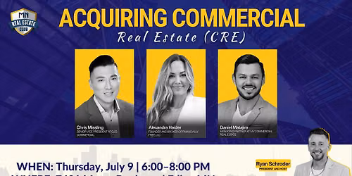 Acquiring Commercial Real Estate (CRE)