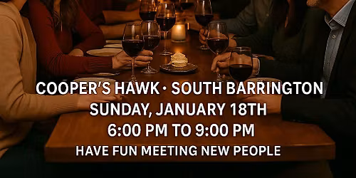 Singles Social Mixer South Barrington Cooper's Hawk