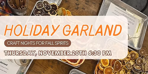Holiday Garland Workshop at 14 Mill Market