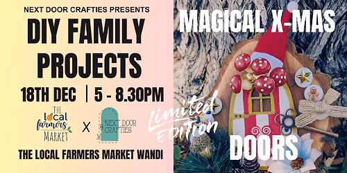 DIY Elf Doors \/ Xmas Wreath Making - Honeywood Markets