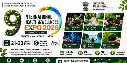 9th International Health & Wellness Expo 2026 | Leading Event in Delhi