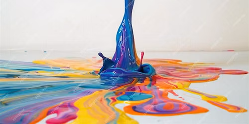 Flow and Let Go-Mindful Acrylic Paint Pour