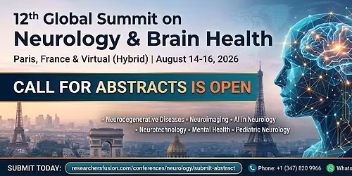 12th Global Summit on Neurology & Brain Health