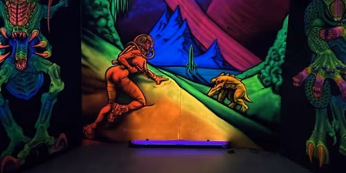 3D Chromadepth Canvas Painting Demo by Dutch 