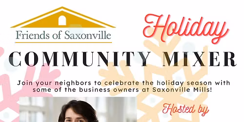 Friends of Saxonville Holiday Community Mixer