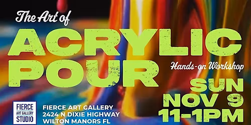 Ready to Pour, Play, and Let Go?  Acrylic Pour Class for all levels