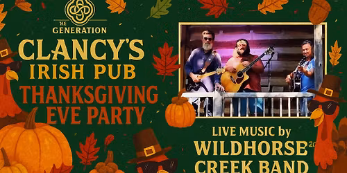 \ud83c\udf42\ud83e\udd83 Thanksgiving Eve Party at Clancy\u2019s! \ud83e\udd83\ud83c\udf42
