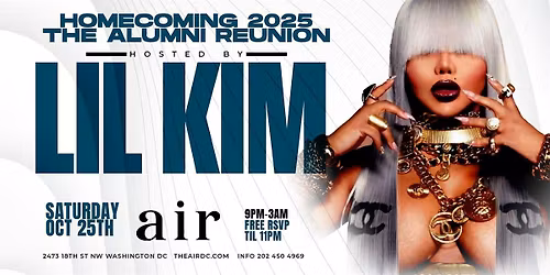 LIL KIM HOSTS HU HOMECOMING ALUMNI REUNION AT AIR