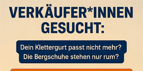 Freie Standpl\u00e4tze beim ALPINFLOHMARKT - jetzt buchen!