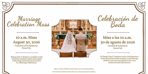 Marriage Celebration Mass\/Celebraci\u00f3n de Boda
