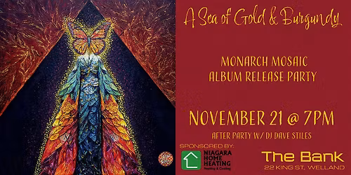 A Sea of Gold & Burgundy: Monarch Mosaic Album Release Party