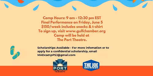 Music, Art and Drama Camp at the Port Theatre 