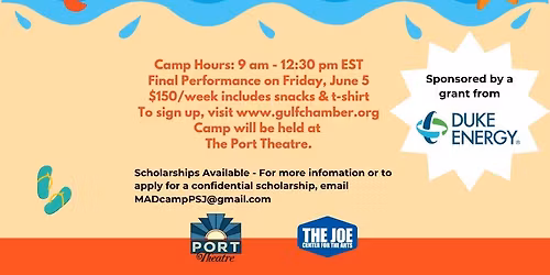 Music, Art and Drama Camp at the Port Theatre