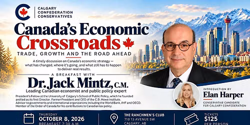 Dr. Jack Mintz: Canada's Economic Crossroads