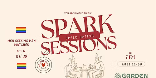 Spark Sessions: Queer Speed Dating | Men seeking Men Matches (Ages 22-35)