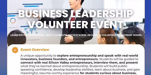 Young Scholars Business Leadership Event