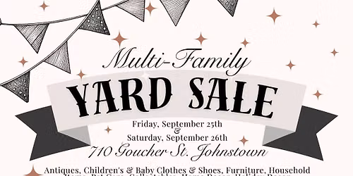 MULTI-FAMILY YARD SALE 