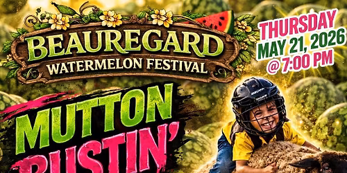 Mutton Bustin\u2019 at the 2026 Beauregard Watermelon Festival